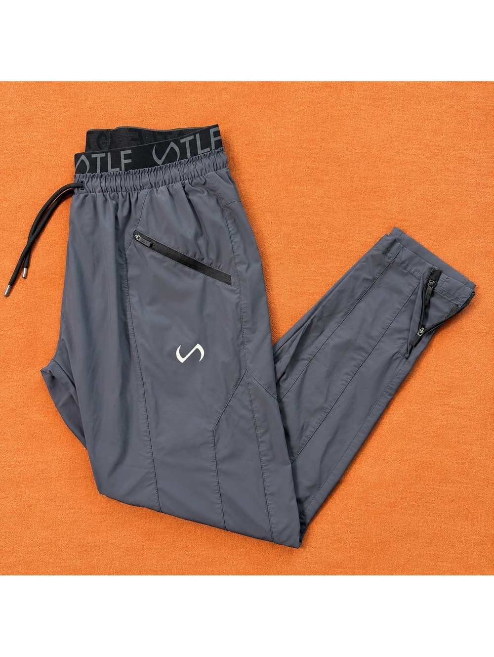 TLF Men's Grey Lightweight Athletic Jogger Pants